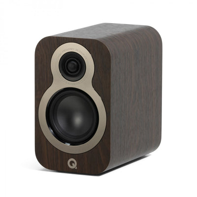 Q Acoustics 3010c Bookshelf Speakers Pair Claro Walnut