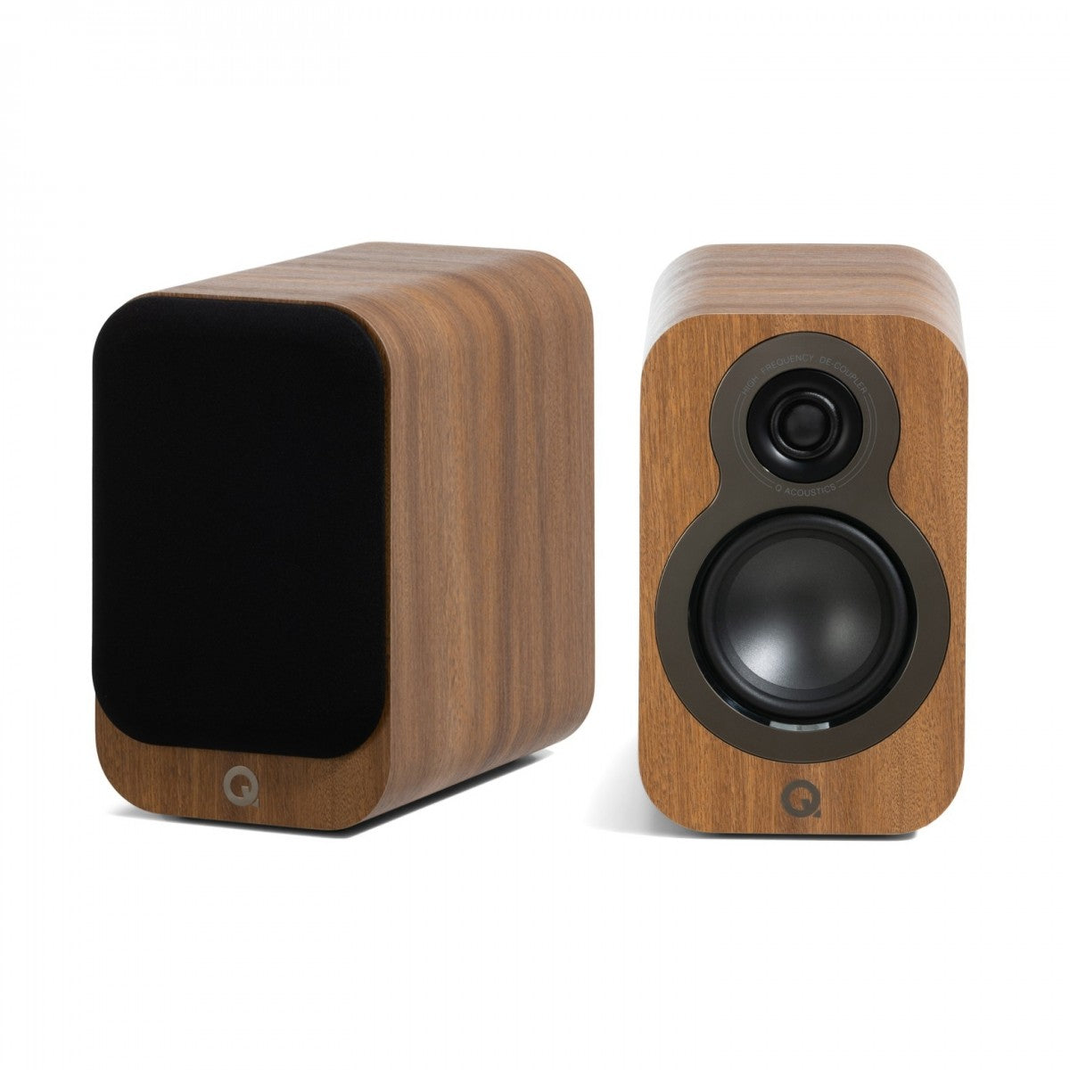 Q Acoustics 3010c Bookshelf Speakers Pair Pin Oak