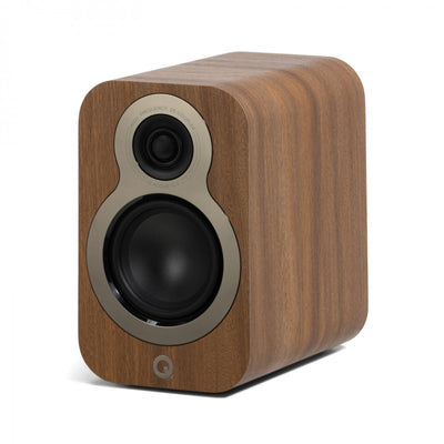 Q Acoustics 3010c Bookshelf Speakers Pair Pin Oak