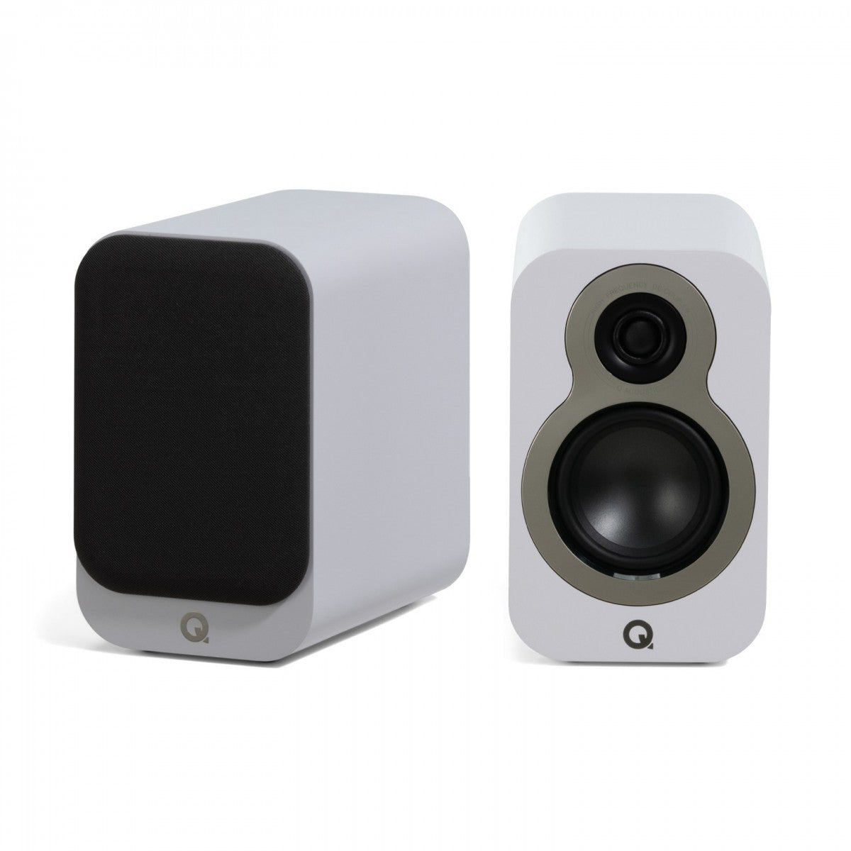 Q Acoustics 3010c Bookshelf Speakers Pair Satin White