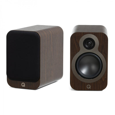 Q Acoustics 3020c Bookshelf Speakers Pair Claro Walnut