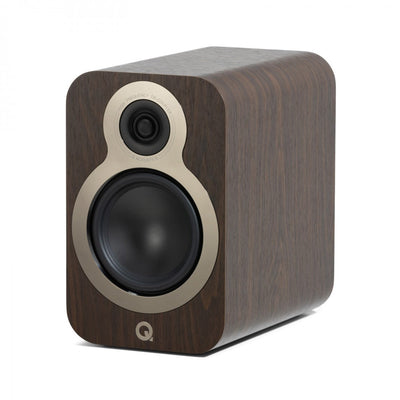 Q Acoustics 3020c Bookshelf Speakers Pair Claro Walnut