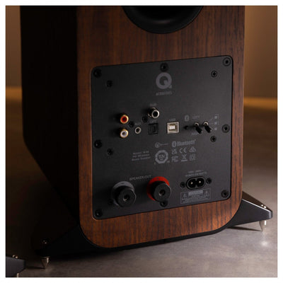 Q Acoustics M40 Powered Bluetooth Floorstanding Speakers Pair Walnut