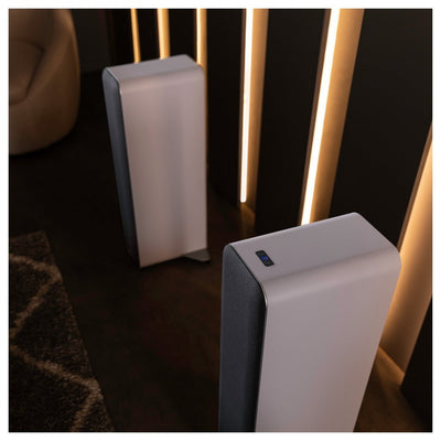 Q Acoustics M40 Powered Bluetooth Floorstanding Speakers Pair White