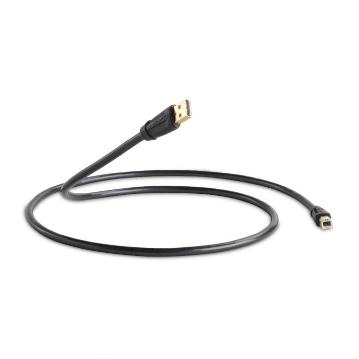 QED QE6901 Performance USB A to B Cable 1.5M Graphite