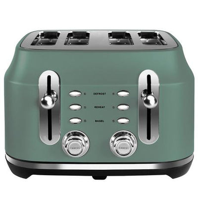 Rangemaster RMCL4S201MG Classic 4 Slice Toaster Mineral Green