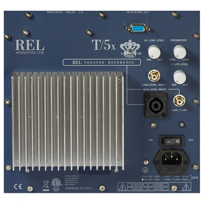 REL T5x 125 Watt Subwoofer - Black