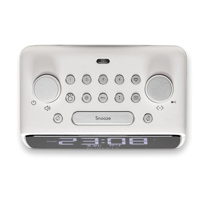 Roberts Ortus 4 DAB DAB+ FM Digital Clock Radio with Bluetooth - White