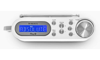 Roberts Play 10 Portable Digital DAB DAB+ FM Radio White