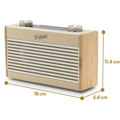 Roberts Rambler Uno DAB DAB+ FM RDS Bluetooth Digital Radio Pastel Cream