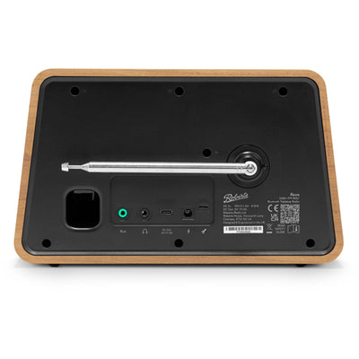 Roberts Reva DAB DAB+ FM Table-Top Radio With Bluetooth - Cherry Wood