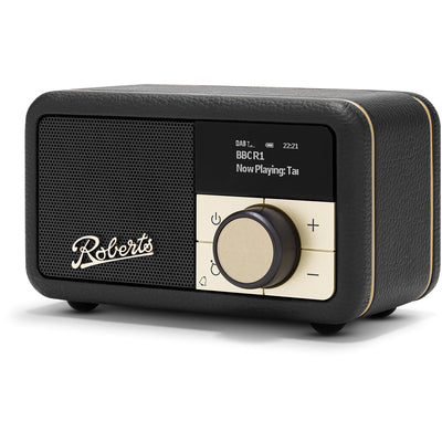 Roberts Revival Petite 2 DAB DAB+ Bluetooth Rechargeable Digital Radio Black