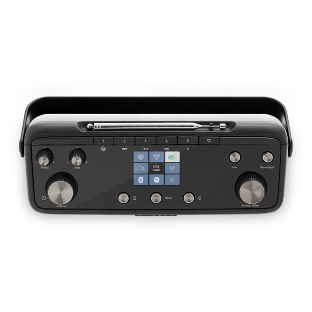 Roberts Stream 219 Internet DAB+ FM Bluetooth Portable Stereo Radio with Spotify - Black