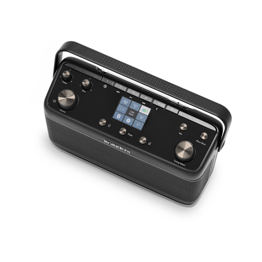 Roberts Stream 219 Internet DAB+ FM Bluetooth Portable Stereo Radio with Spotify - Black