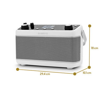 Roberts Stream 219 Internet DAB+ FM Bluetooth Portable Stereo Radio with Spotify - White