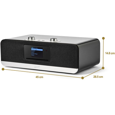 Roberts Stream 67L Bluetooth Sound System with CD Player and Internet DAB+ Radio - Black