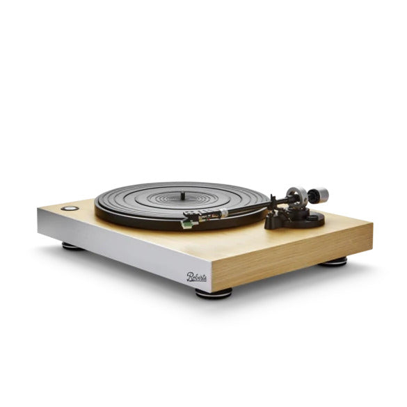 Roberts Stylus Luxe Direct Drive Turntable and Blutune 300L DAB+ BT CD USB Sound System Black HiFi Package