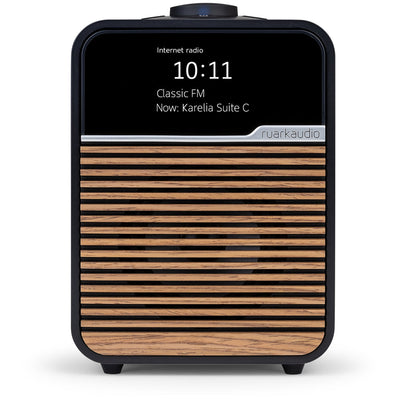 Ruark R1S DAB DAB+ FM Internet Bluetooth WiFi Smart Radio with Remote Bundle - Charcoal
