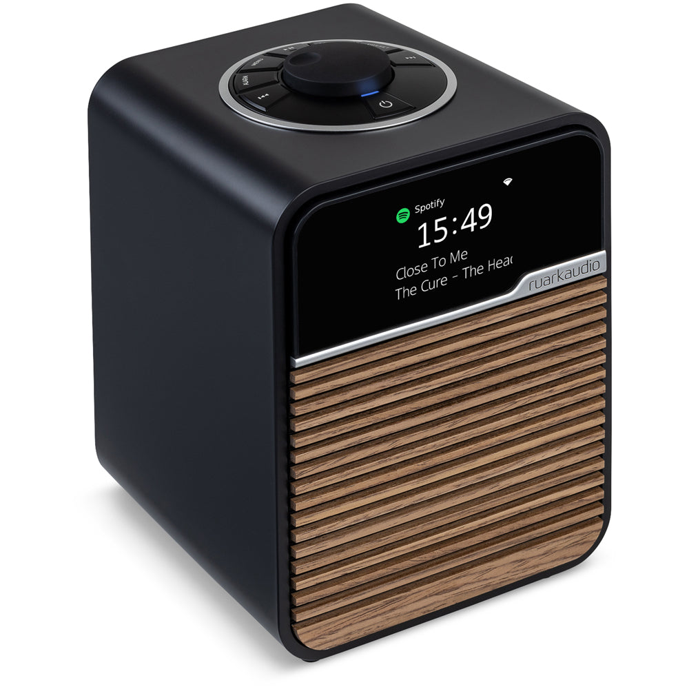 Ruark R1S DAB DAB+ FM Internet Bluetooth WiFi Smart Radio with Remote Bundle - Charcoal
