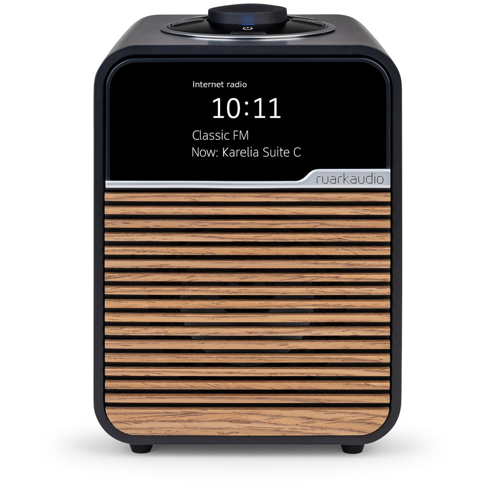 Ruark R1S DAB DAB+ FM Internet Bluetooth WiFi Smart Radio with Remote Bundle - Charcoal