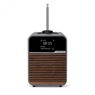 Ruark R1S DAB DAB+ FM Internet Bluetooth WiFi Smart Radio with Remote Bundle - Grey