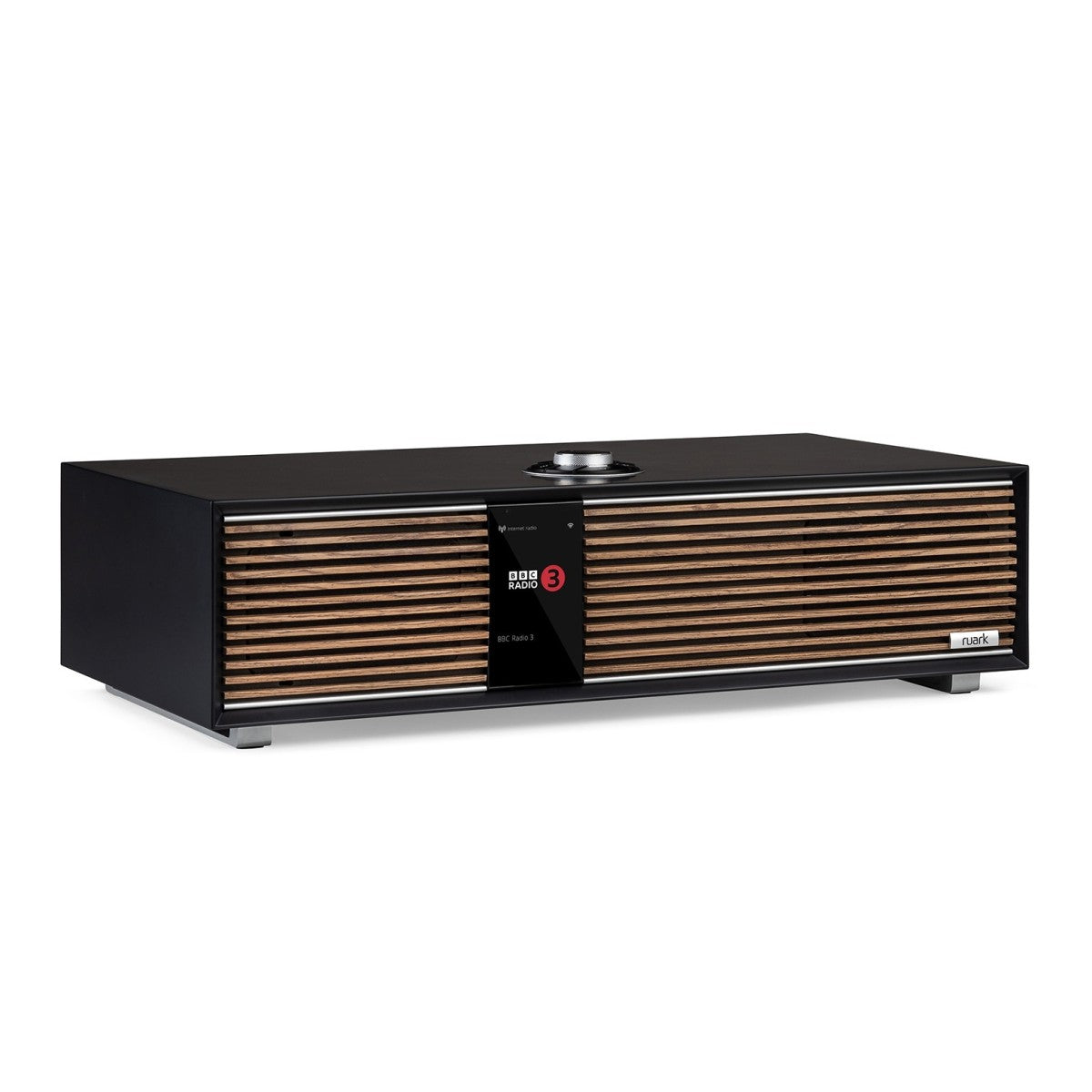 Ruark R410 Music System Charcoal with R-CD100 CD Player & Audio Technica AT-LP70XBT Automatic Wireless BT Turntable - Black