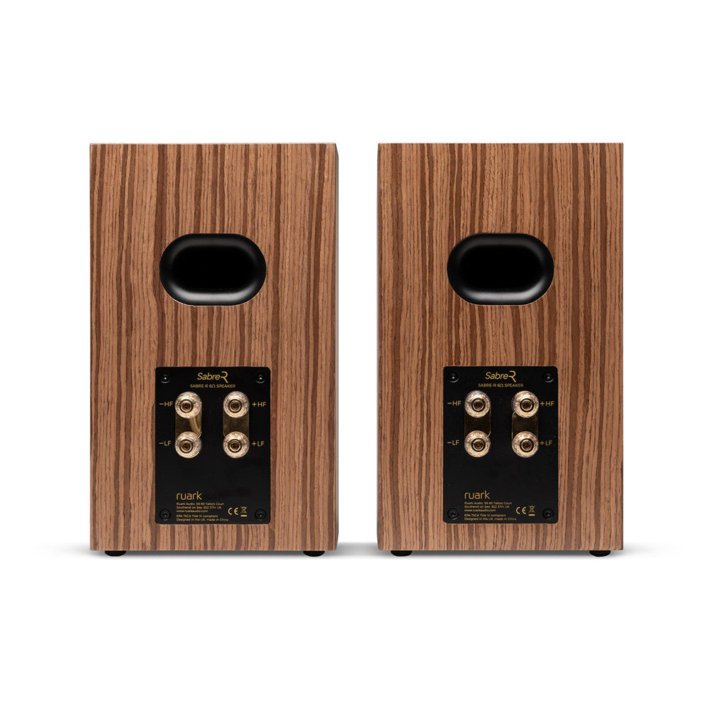Ruark R610 Music Console & Sabre-R Bookshelf Speakers Pair Walnut with R-CD100 CD Player