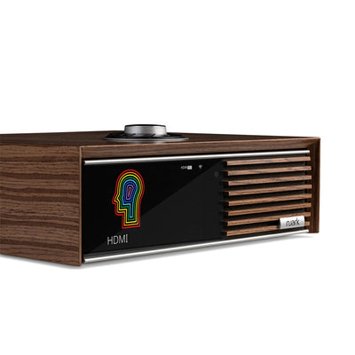 Ruark R610 Music Console & Sabre-R Bookshelf Speakers Pair Walnut with R-CD100 CD Player