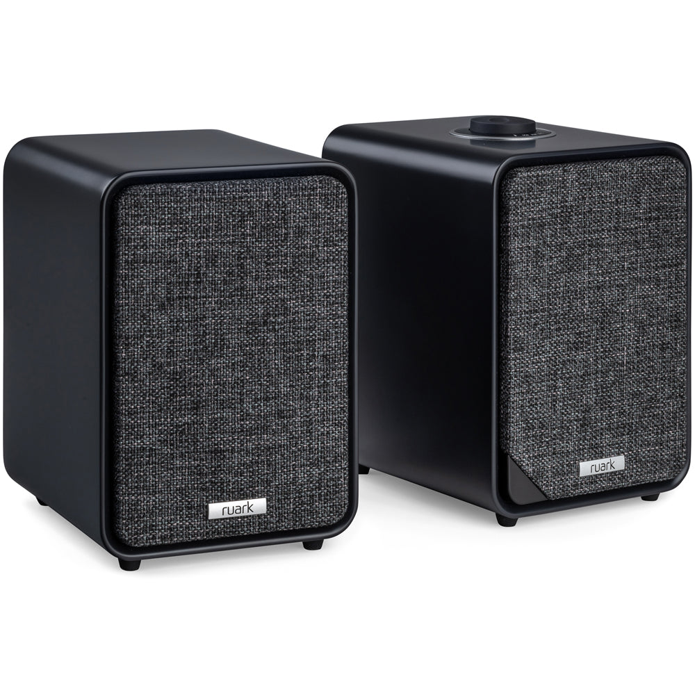 Ruark RS1 Subwoofer with MR1 MK3 Active Bluetooth Speakers Pair Charcoal Black