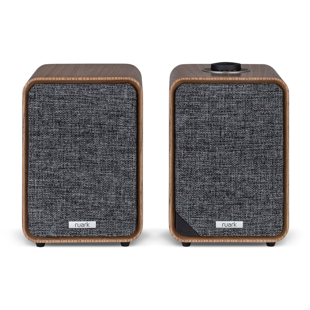 Ruark RS1 Subwoofer with MR1 MK3 Active Bluetooth Speakers Pair Rich Walnut