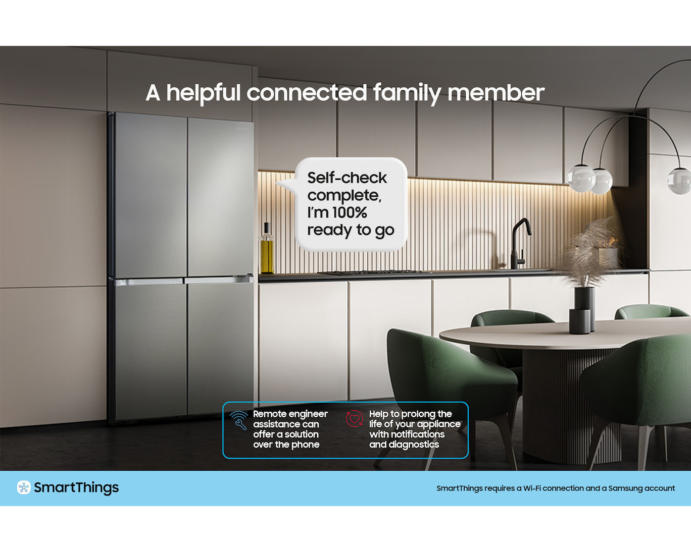 Samsung Bespoke AI RF24BB620EB1EU SpaceMax 674L Total No Frost American Fridge Freezer Black