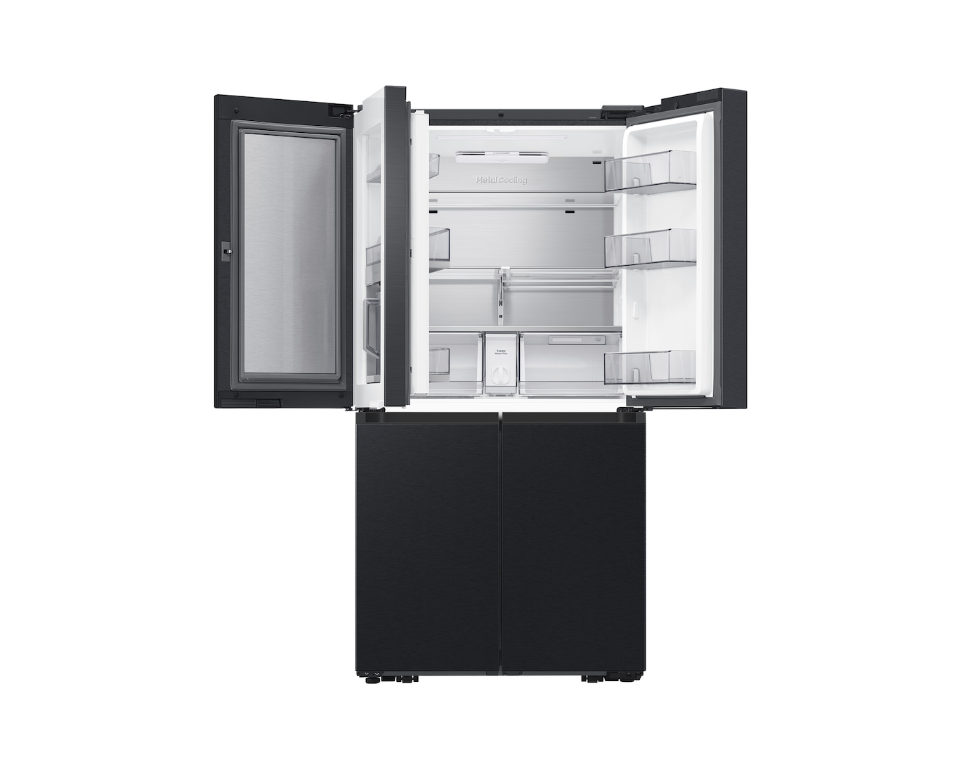 Samsung Bespoke AI RF65DG9H0EB1EU Family Hub 636L Total No Frost American Fridge Freezer Black