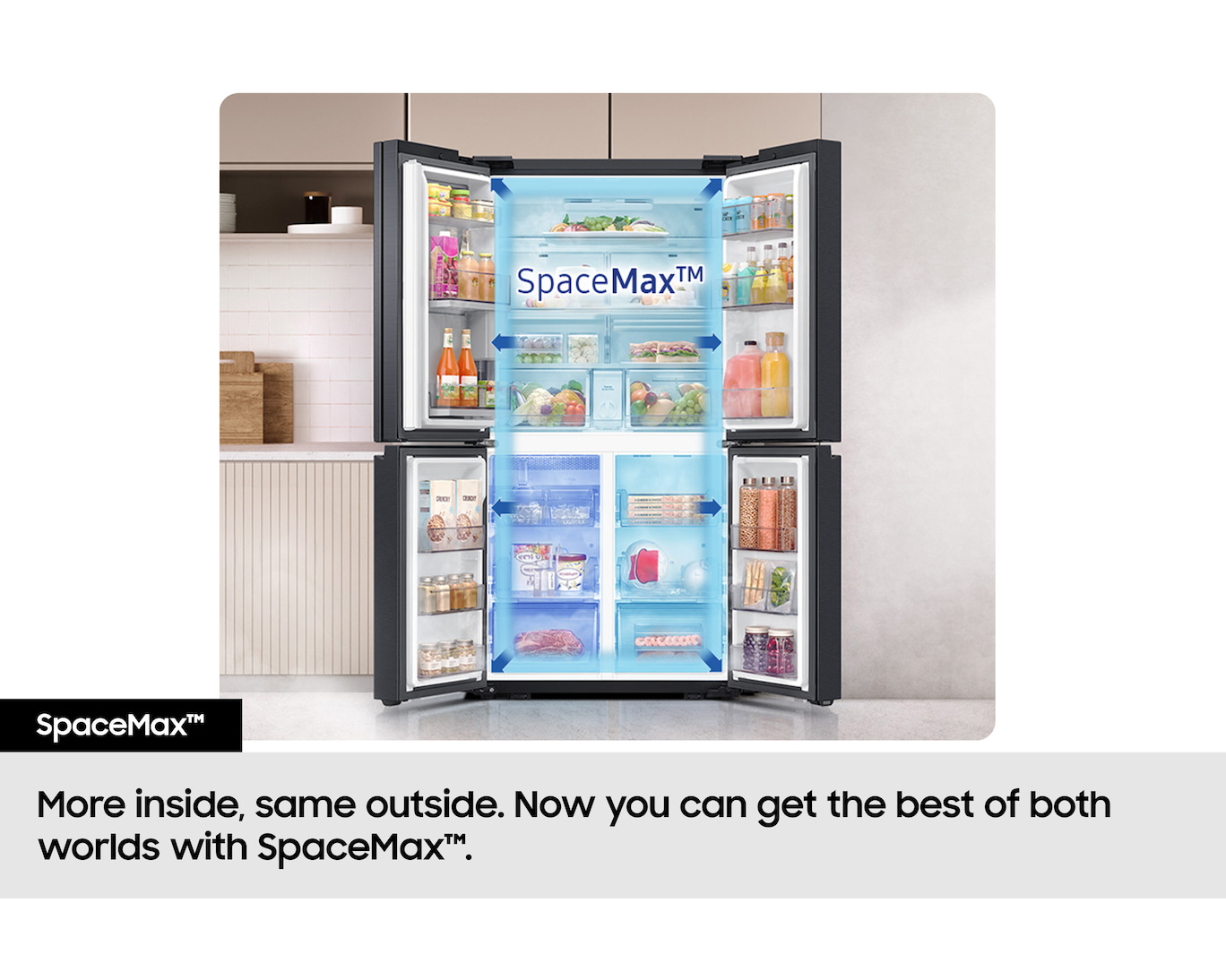 Samsung Bespoke AI RF65DG9H0EB1EU Family Hub 636L Total No Frost American Fridge Freezer Black
