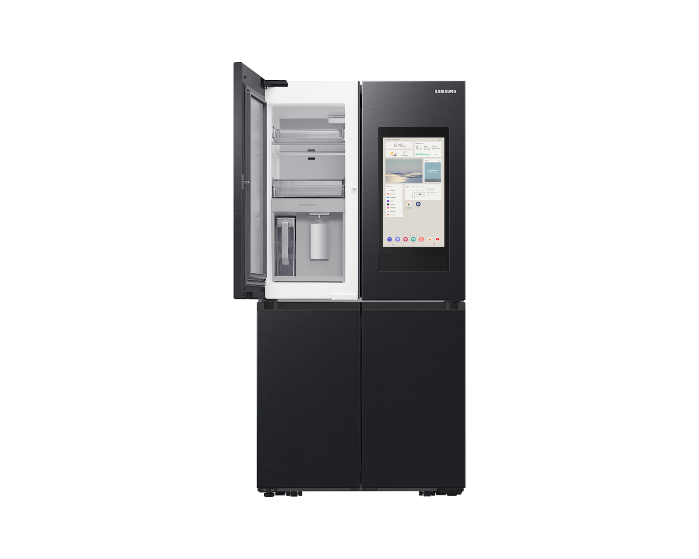 Samsung Bespoke AI RF65DG9H0EB1EU Family Hub 636L Total No Frost American Fridge Freezer Black