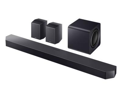 Samsung HW-Q990F 11.1.4ch Q-Series Soundbar with Wireless Subwoofer and Rear Speakers in Titan Black 2025