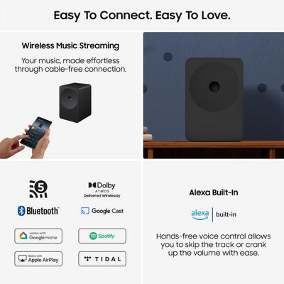Samsung Music Studio 7 HW-LS70H Multi-Directional WiFi-Bluetooth Wireless Speaker - Black (2026)