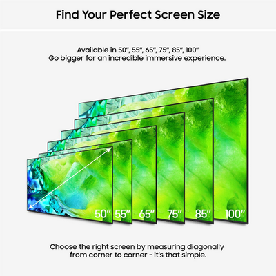 Samsung QE100QN80HUXXU 100 Inch QN80H QLED Quantum Mini LED 4K Ultra HD HDR Smart AI TV 2026