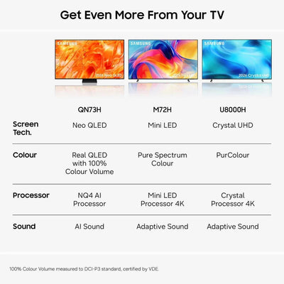 Samsung QE43QN73HAUXXU 43 Inch QN73H 4K Neo QLED Ultra HD HDR Smart AI TV 2026
