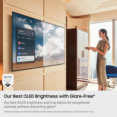 Samsung QE65S95FATXXU 65 Inch OLED S95F 4K UHD HDR Smart AI TV with HW-QS700F 3.1.2ch Q-Series Soundbar Bundle