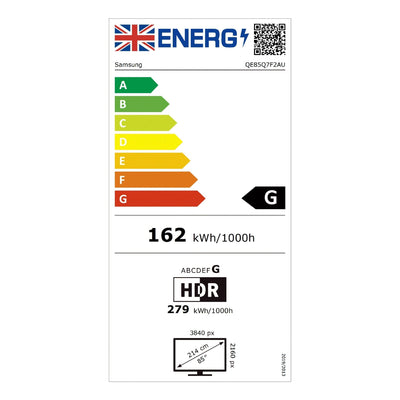 Samsung QE85Q7F2AUXXU 85 Inch Q7F2 4K QLED Ultra HD HDR AI Smart TV