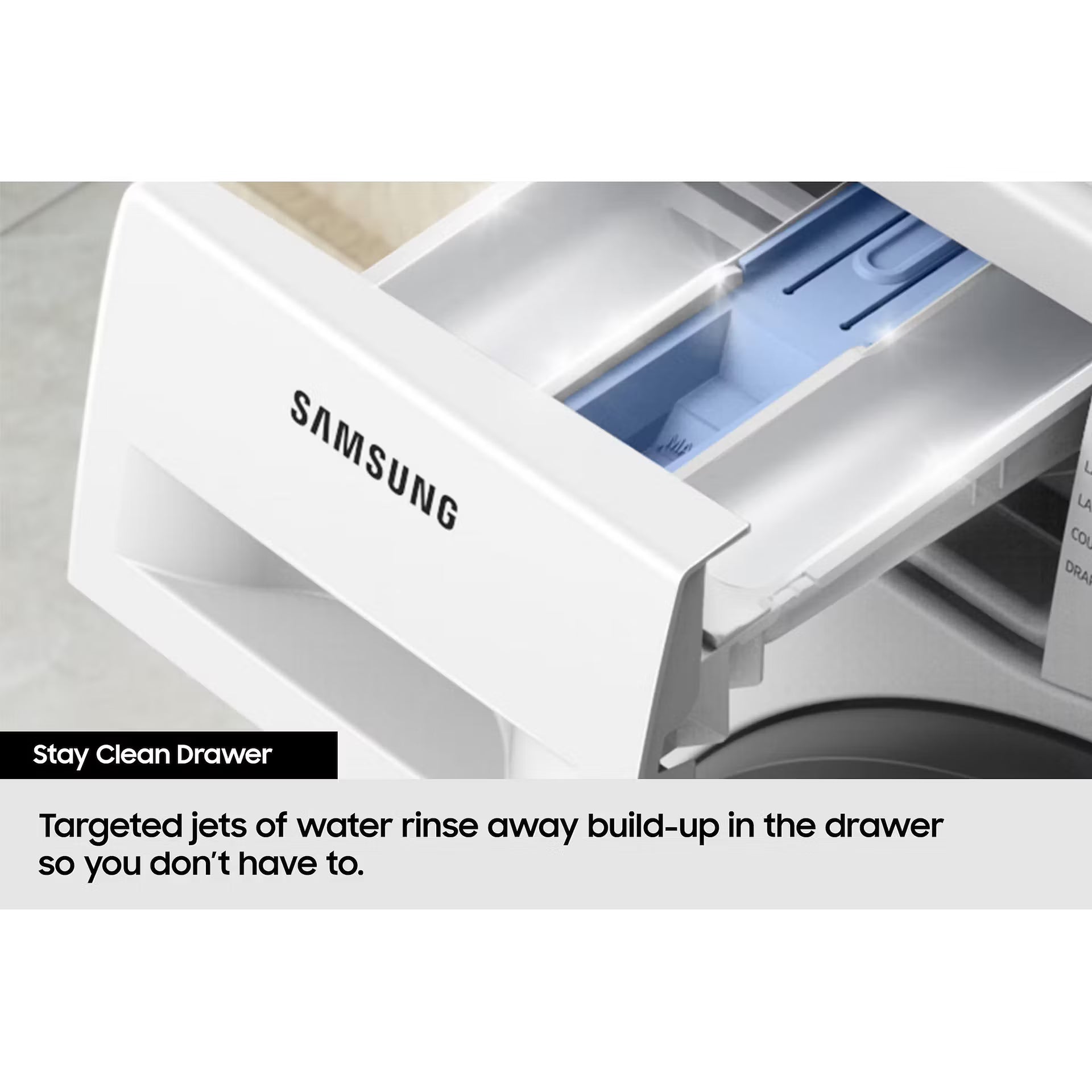 Samsung Series 5 AI Energy WW10FG5U34ABEU 10kg WiFi Connected Washing Machine with 1400 Spin Black - A Rated