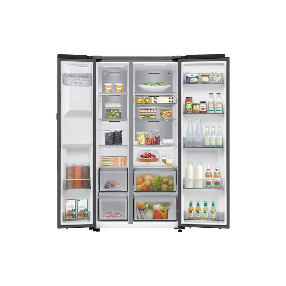 Samsung Series 9 RS90F64EETEU Bespoke AI Home 621L Total No Frost American Fridge Freezer Silver
