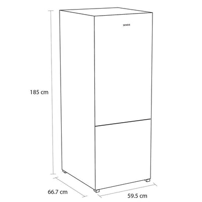 Sensis RFCMF0160EW Freestanding Frost Free 60cm Fridge Freezer White