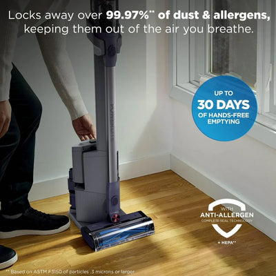 Shark BU3621UKT Cordless Stick Vacuum Cleaner with Auto-Empty System - Grey