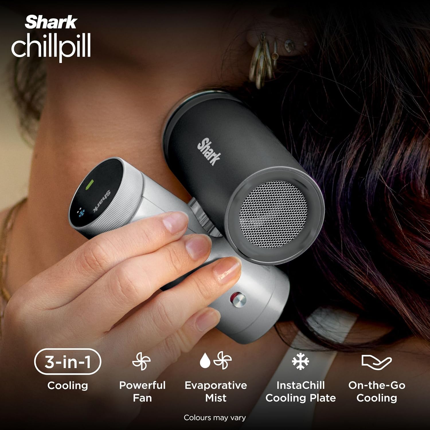 Shark FA022UKLV ChillPill 3-in-1 Fan, Mist & InstaChill System - Haze
