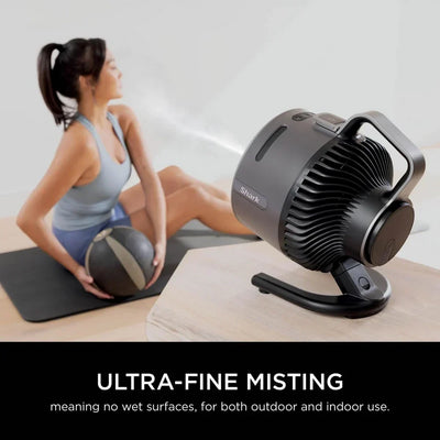 Shark FA050UK FlexBreeze HydroGo Misting Fan - Charcoal