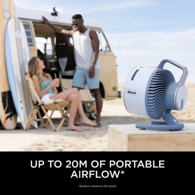 Shark FA050UKBL FlexBreeze HydroGo Misting Fan Glacier Blue
