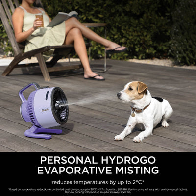 Shark FA050UKLV FlexBreeze HydroGo Misting Fan Lilac