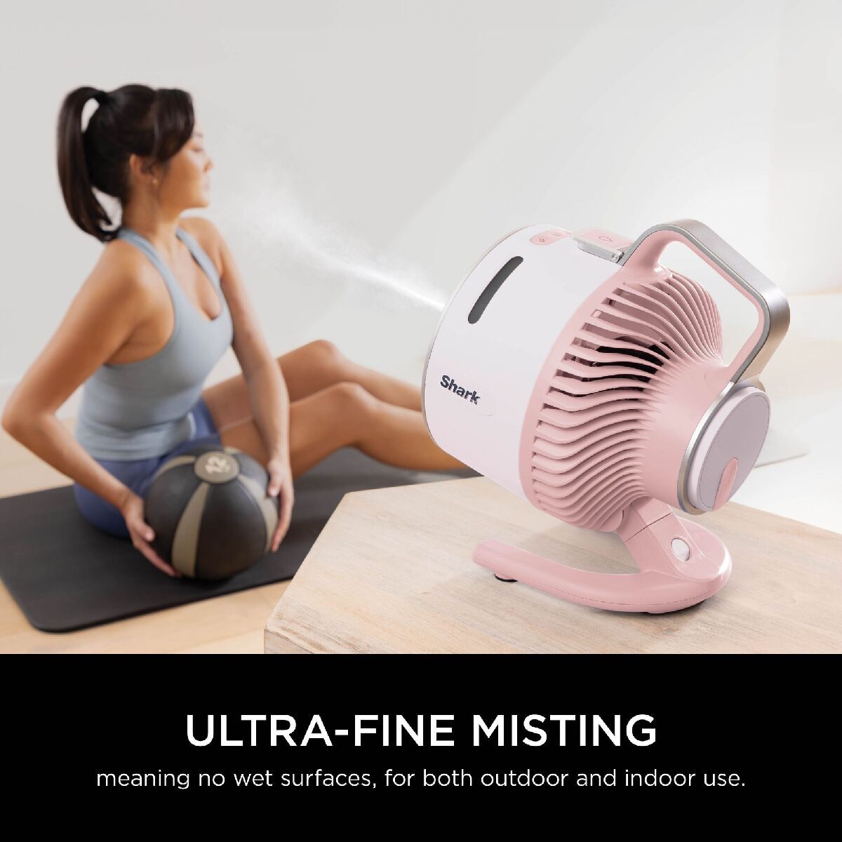 Shark FA050UKPK FlexBreeze HydroGo Misting Fan Quartz