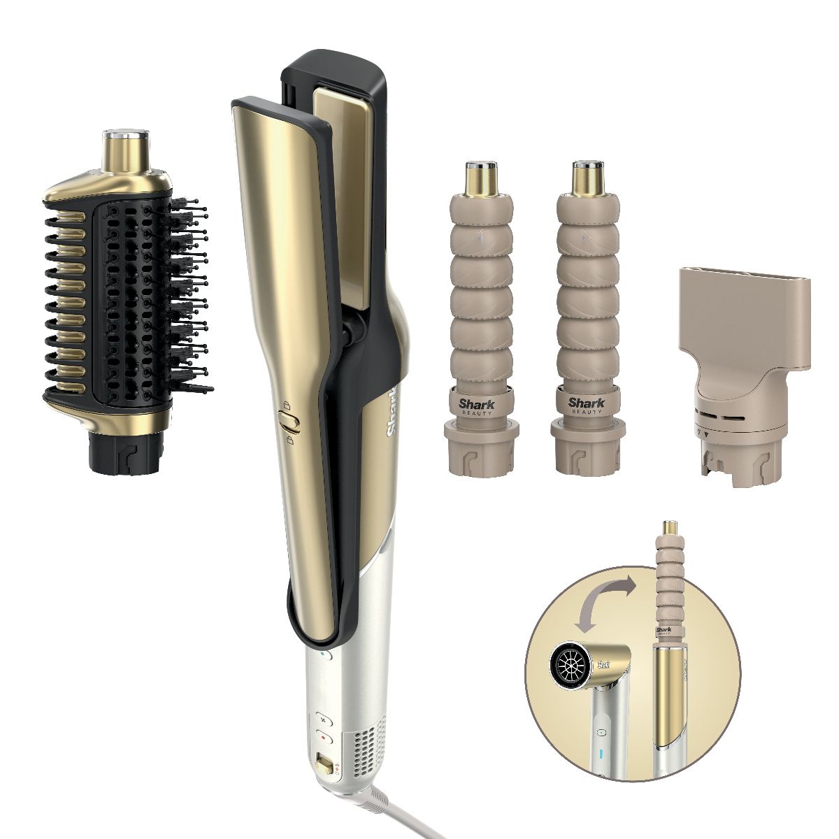 Shark HD6041SUK Glam Ceramic Air Styling and Drying System French Gold